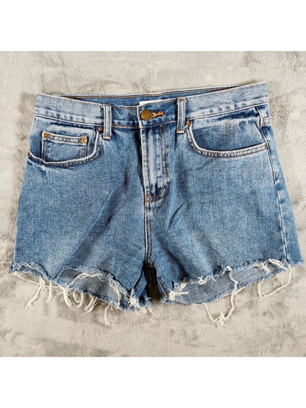 Billabong Womens Size 28 DIY Cut Off Frayed Hem 2.5" Inseam Denim Jean Shorts